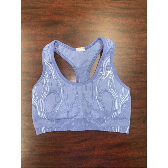 Gymshark Mercury Seamless Light Purple Sports Bra Size X-Small - Picture 1 of 5